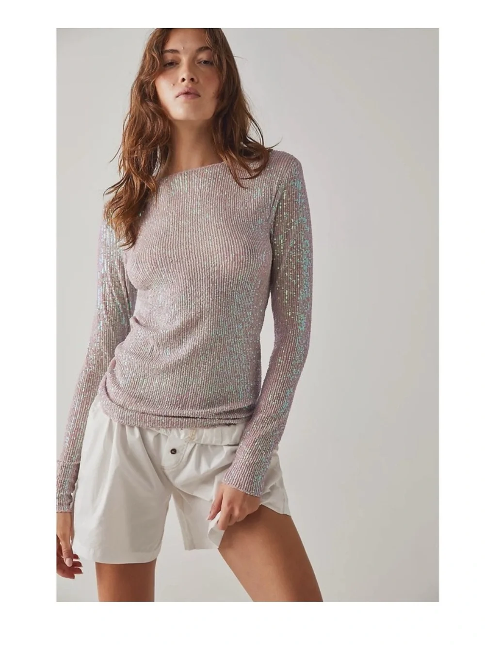 NWT Free People Gold Rush Top Champagne